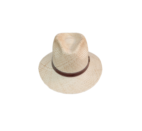 Sombrero de paja natural con correa