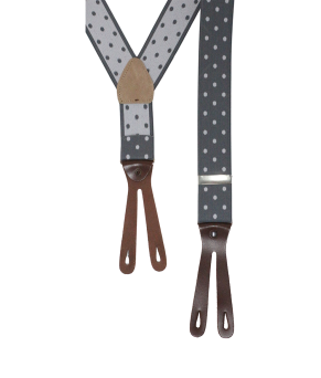 Tirantes flamenco con diseño de topos