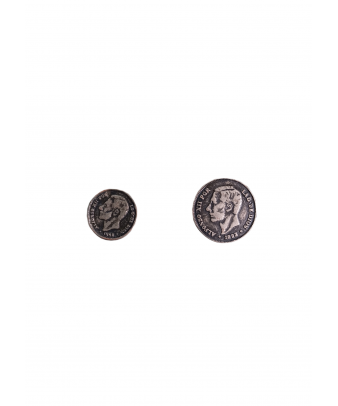 Botón envejecido moneda