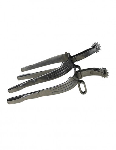 Espuela vaquera de gallo curvo con...