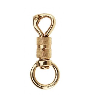 Mosquetón de seguridad oro