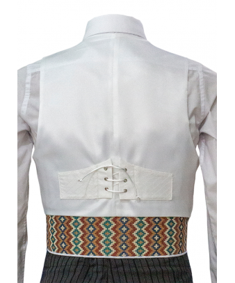 Chaqueta y chalequillo | Sarga | Blanco