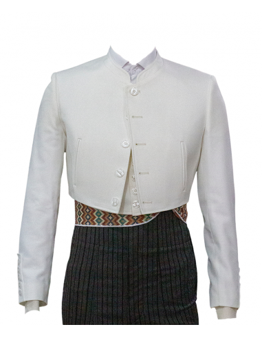 Chaqueta y chalequillo | Sarga | Blanco