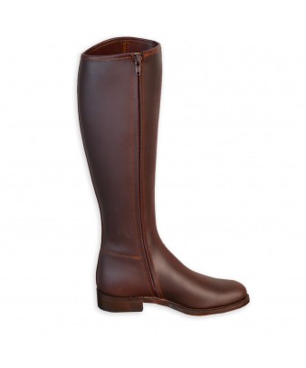 Bota 1973 serraje ancho especial | Piso suela | Castaña