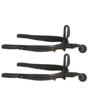 Espuela vaquera de fragua 'Los Nietos Dressage' |Remachada | Ruleta inglesa