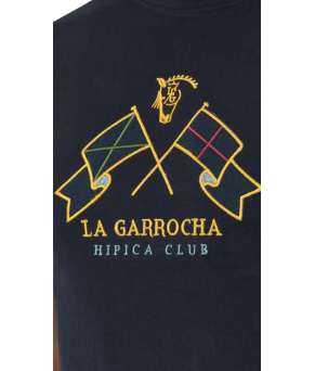 Camiseta 'La Garrocha' modelo Hípica club | Marino
