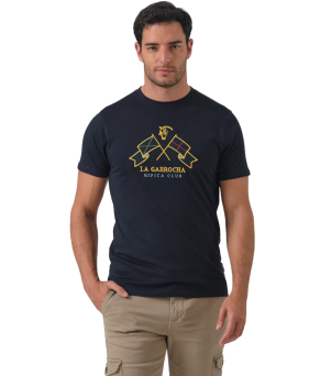Camiseta 'La Garrocha' modelo Hípica club | Marino