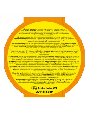 Zanahoria little likit lick | 250 gr