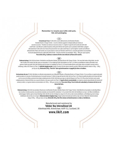 Zanahoria little likit lick | 250 gr