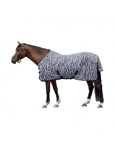 Manta anti moscas zebra con cinturón... Manta anti moscas zebra con cinturón...