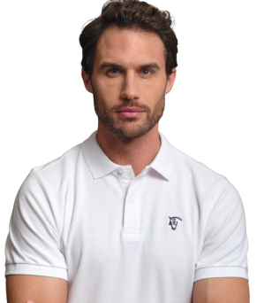 Polo básico 'La Garrocha' | Blanco