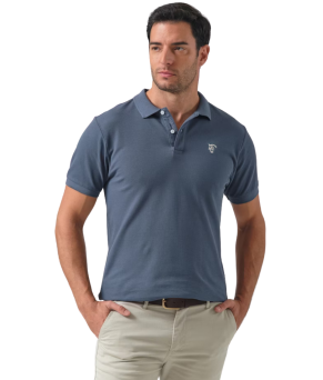 Polo Básico 'La Garrocha' | Cobalto