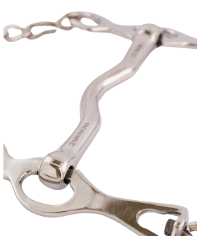 Bocado portugués puente inoxidable 'Los Nietos Dressage'