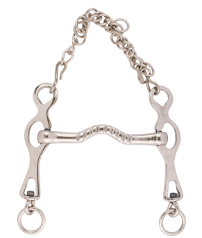Bocado portugués puente inoxidable 'Los Nietos Dressage'