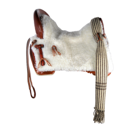 Silla de montar vaquera de fibra modelo Dalia | Avellana