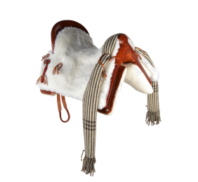 Silla de montar vaquera de fibra modelo Dalia | Avellana