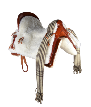 Silla de montar vaquera de fibra modelo Dalia | Avellana