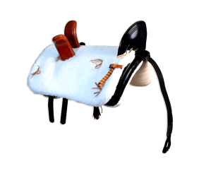 Silla vaquera amazonas  de fibra Los Nietos modelo Ana | Color negro