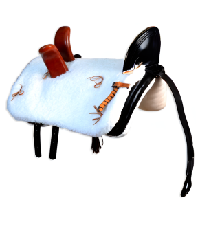 Silla vaquera amazonas  de fibra Los Nietos modelo Ana | Color negro