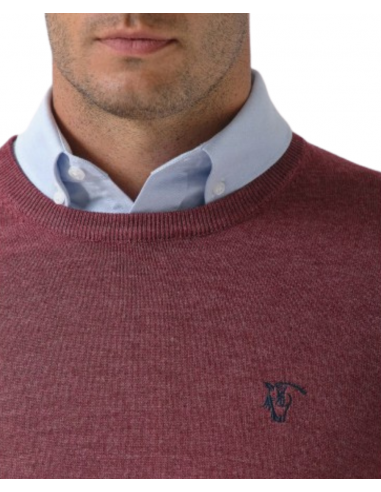 Jersey de caja melange | Burgundy