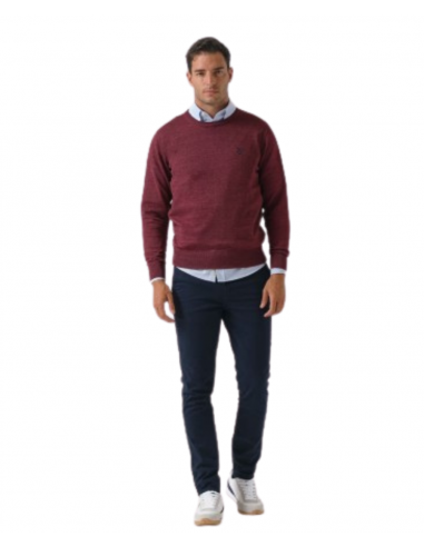 Jersey de caja melange | Burgundy