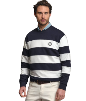 Sudadera La Garrocha rayas | Marino