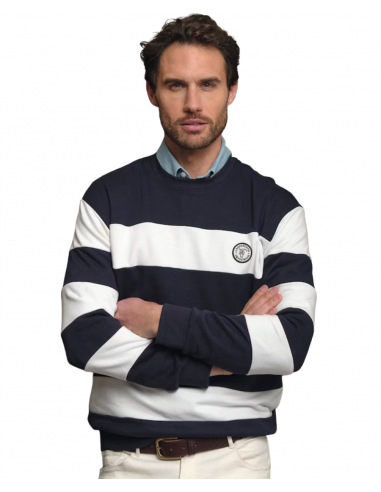 Sudadera La Garrocha rayas | Marino Sudadera La Garrocha rayas | Marino