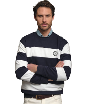 Sudadera La Garrocha rayas | Marino