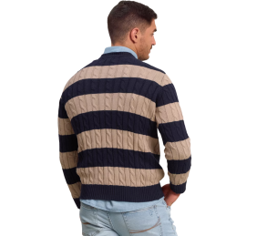 Jersey de ochos y rayas