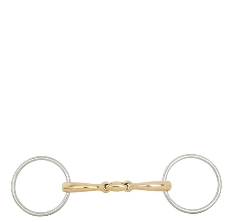 Filete de anillas sueltas con doble articulación