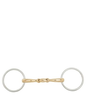 Filete de anillas sueltas con doble articulación