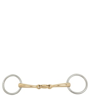 Filetes de anillas con doble articulación bradoon soft