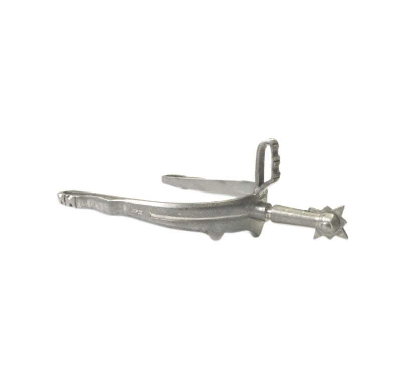 Espuela vaquera 'Los Nietos' | Inoxidable | Ruleta vaquera | Gallo recto