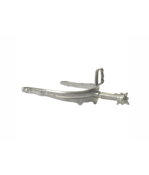 Espuela vaquera 'Los Nietos' | Inoxidable | Ruleta vaquera | Gallo recto