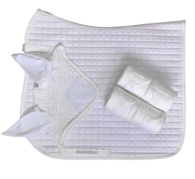 Juego de mantilla, orejeras y vendas