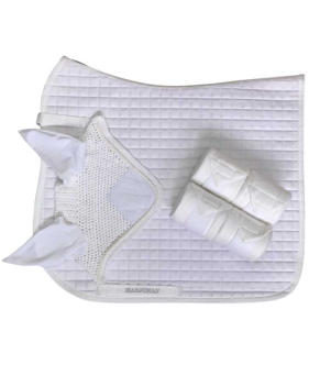 Juego de mantilla, orejeras y vendas