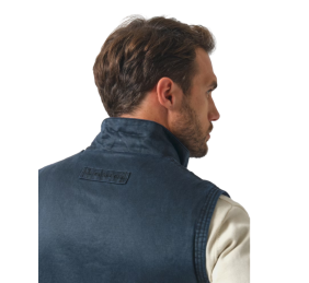 Chaleco efecto encerado | Marino