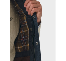 Chaleco efecto encerado | Marino