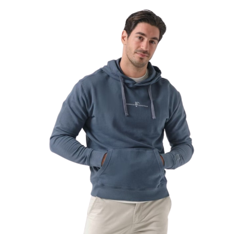 Sudadera capucha Garment Dyed | Cobalto