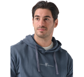 Sudadera capucha Garment Dyed | Cobalto