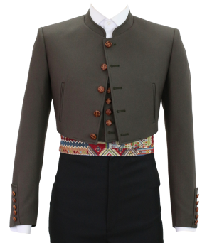 Chaqueta y chalequillo | Sarga | Verde caza