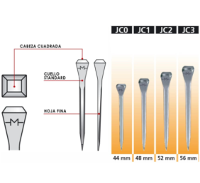 Clavo herrar mondial JC1 | 48 mm | 100 unidades