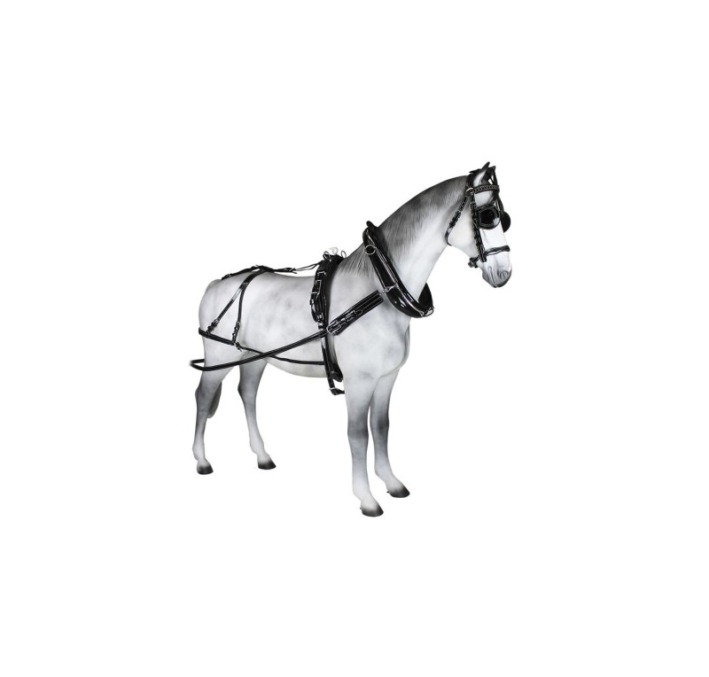 Enganche doble collarón inglés charol