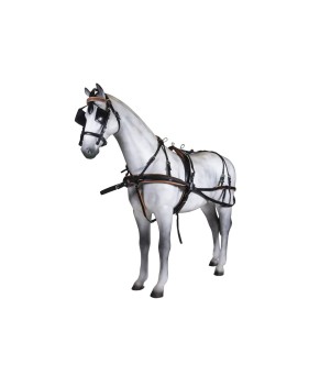 Enganche doble collarón inglés | Cuero y nylon