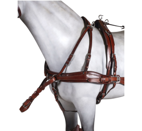 Enganche doble collarón super diplomático cuero