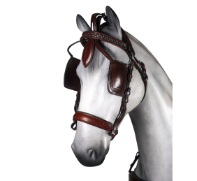 Enganche doble pecherín anatómico cuero