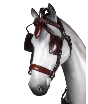 Enganche doble pecherín anatómico cuero