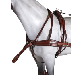 Enganche doble pecherín anatómico cuero