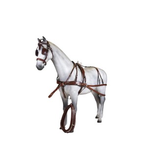 Enganche doble pecherín anatómico cuero