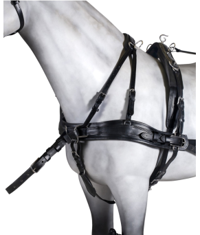 Enganche doble pecherín anatómico cuero